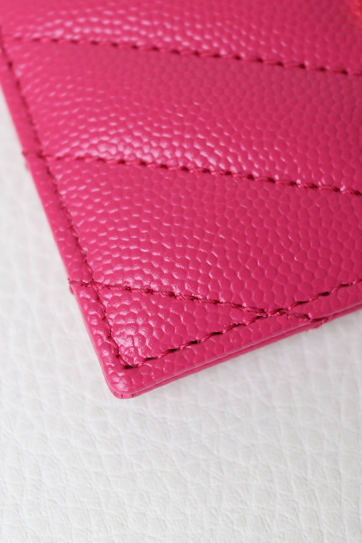 Saint Laurent Cassandre Card Holder Pink