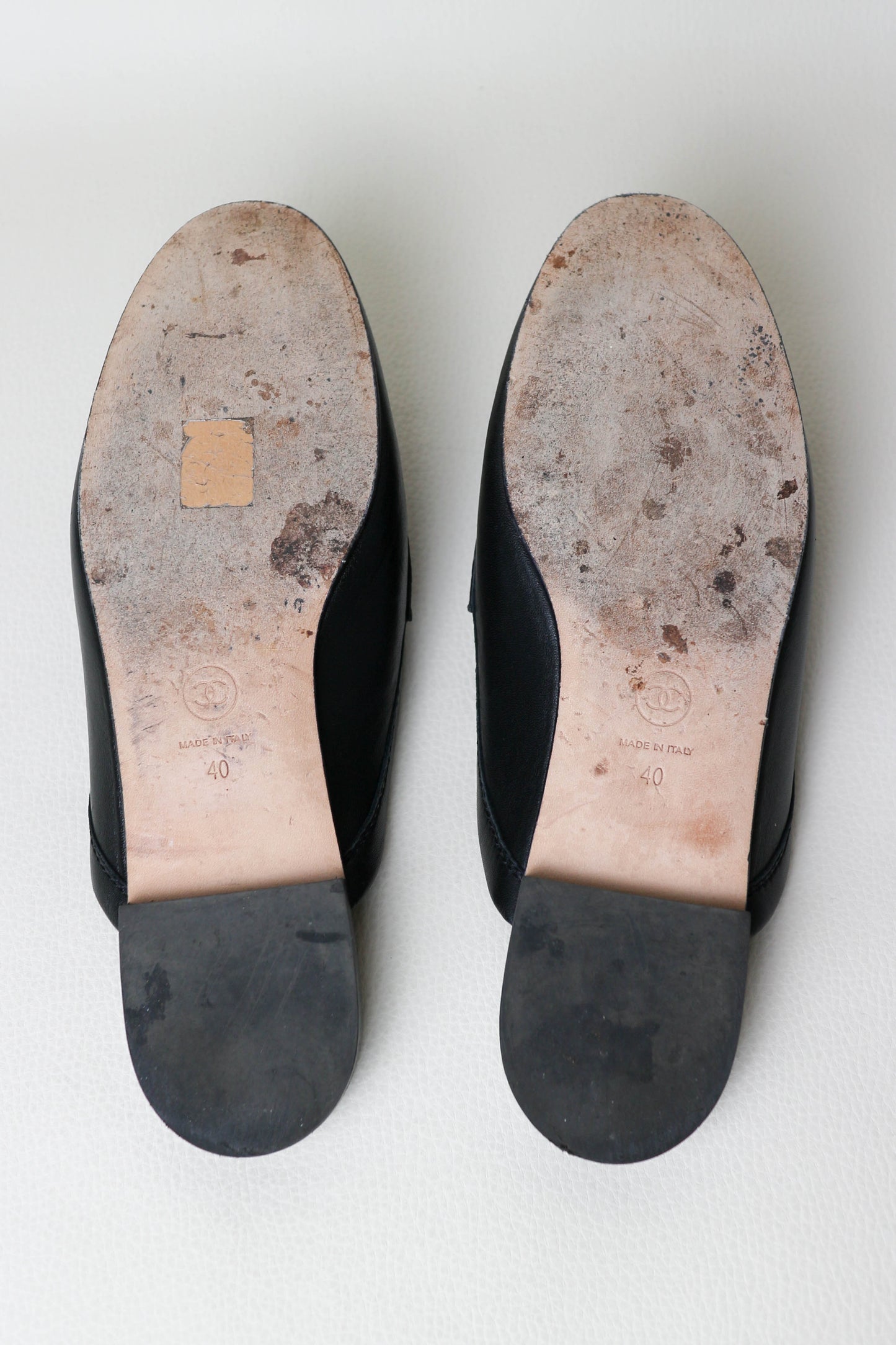 Chanel CC Logo Loafers