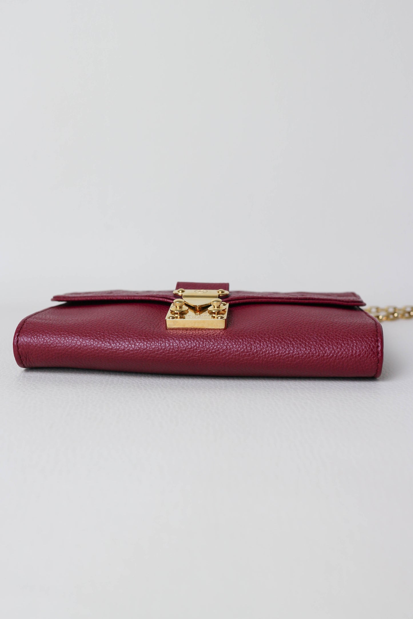 Louis Vuitton Empreinte Pochette Bag Burgundy