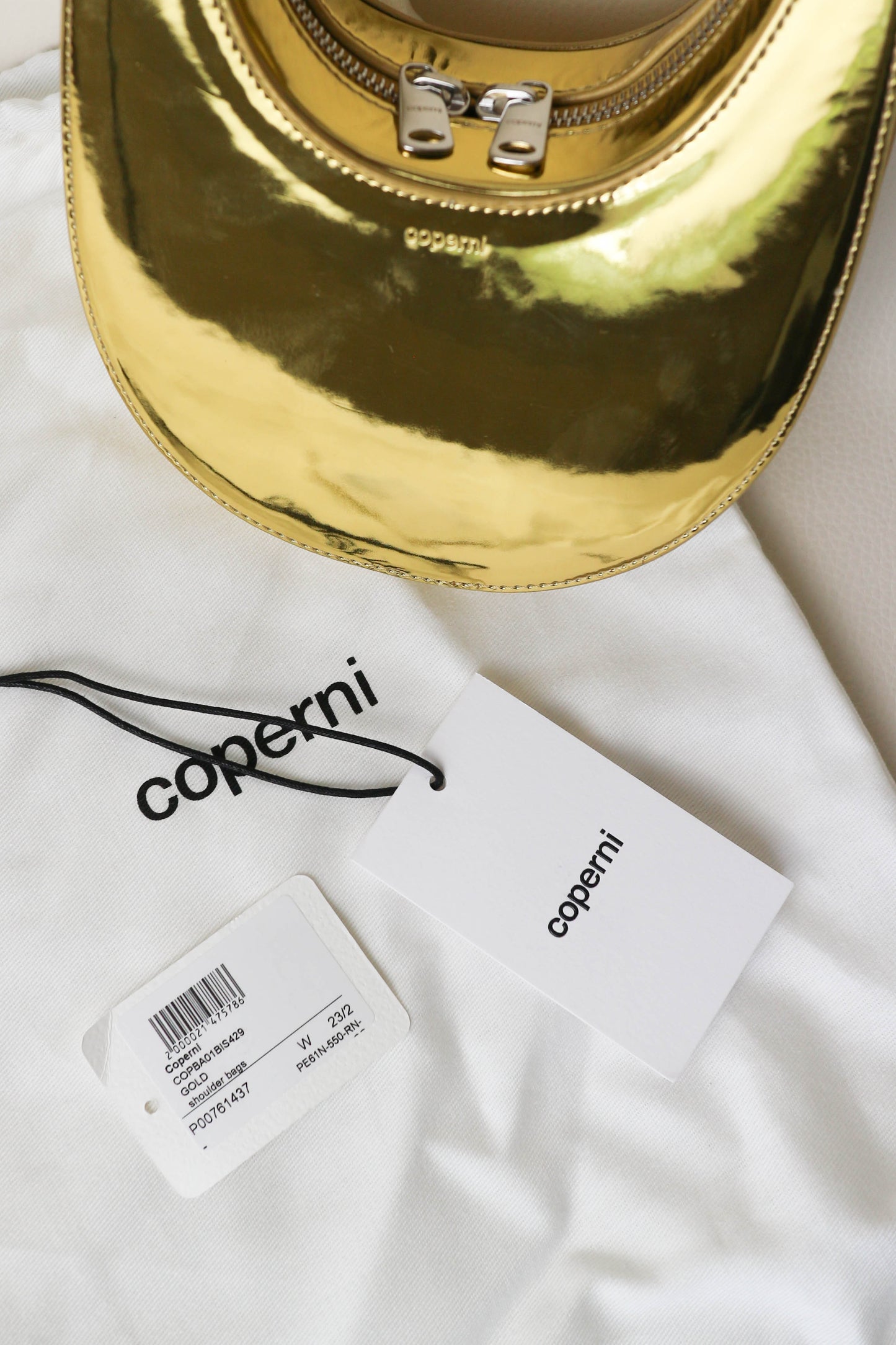 Coperni Swipe Metallic Gold Bag