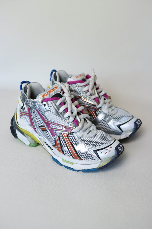 Balenciaga Runner Sneakers Silver