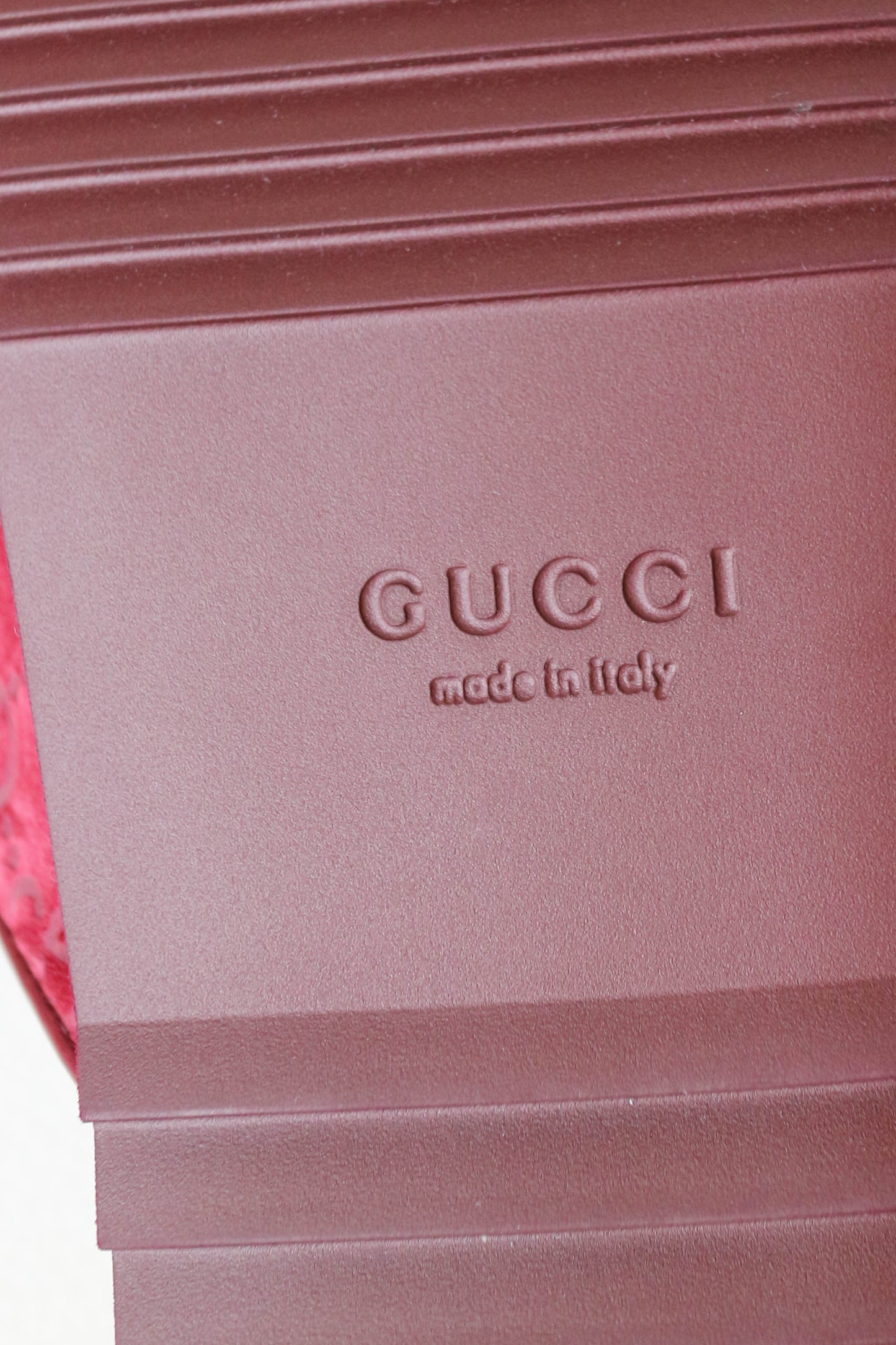 Gucci Suede Horsebit Mules Burgundy