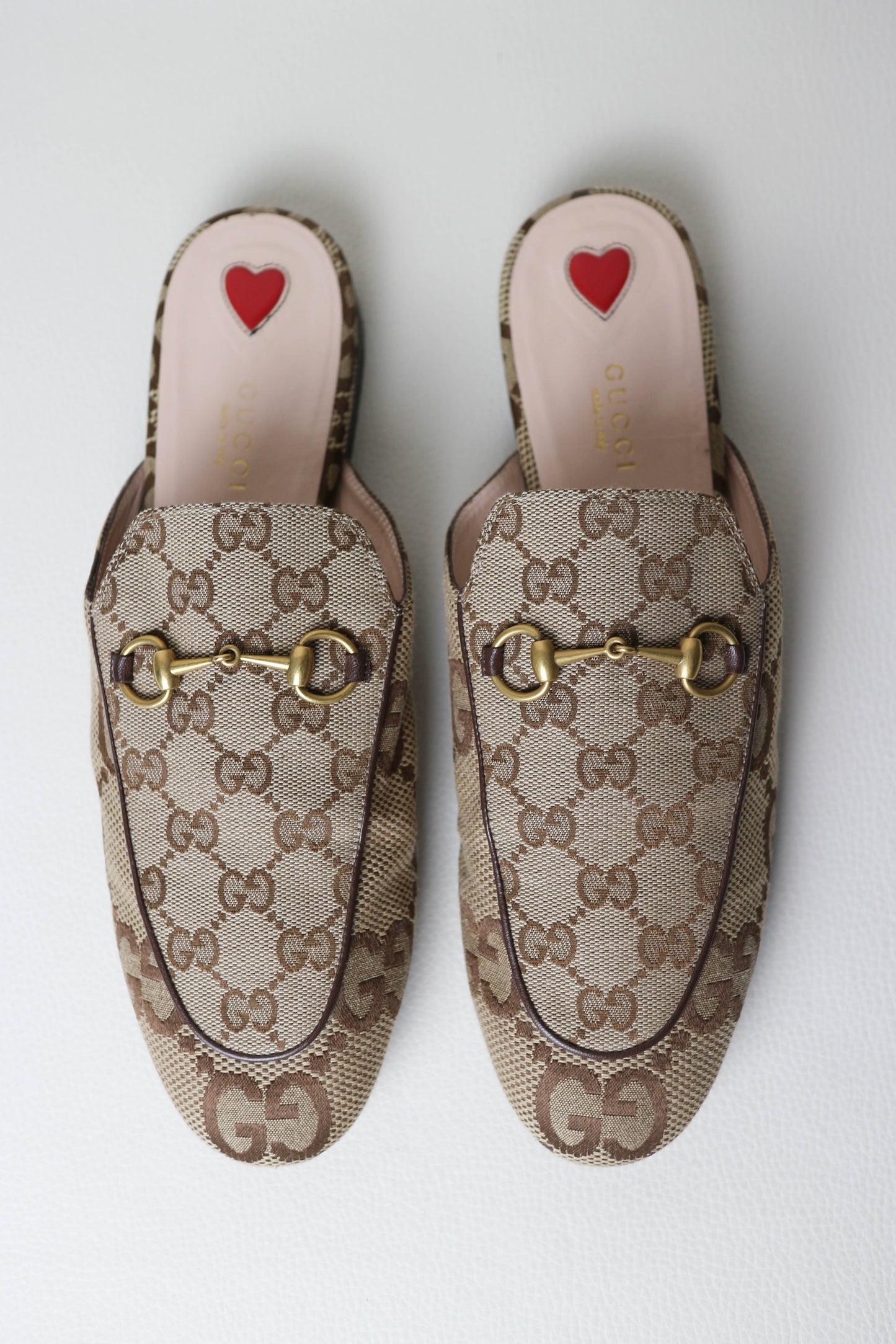 Gucci Princetown Loafers Beige