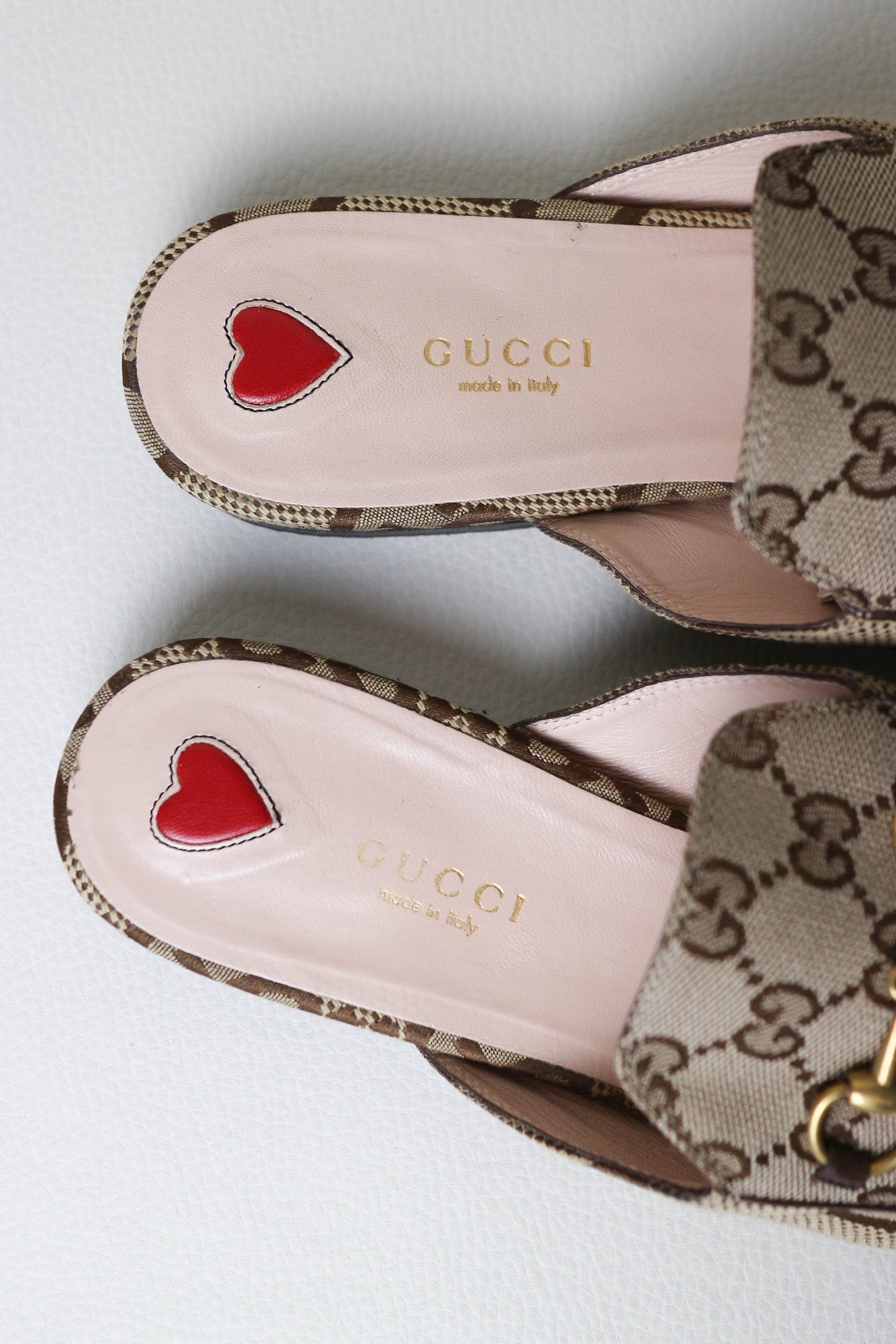 Gucci Princetown Loafers Beige