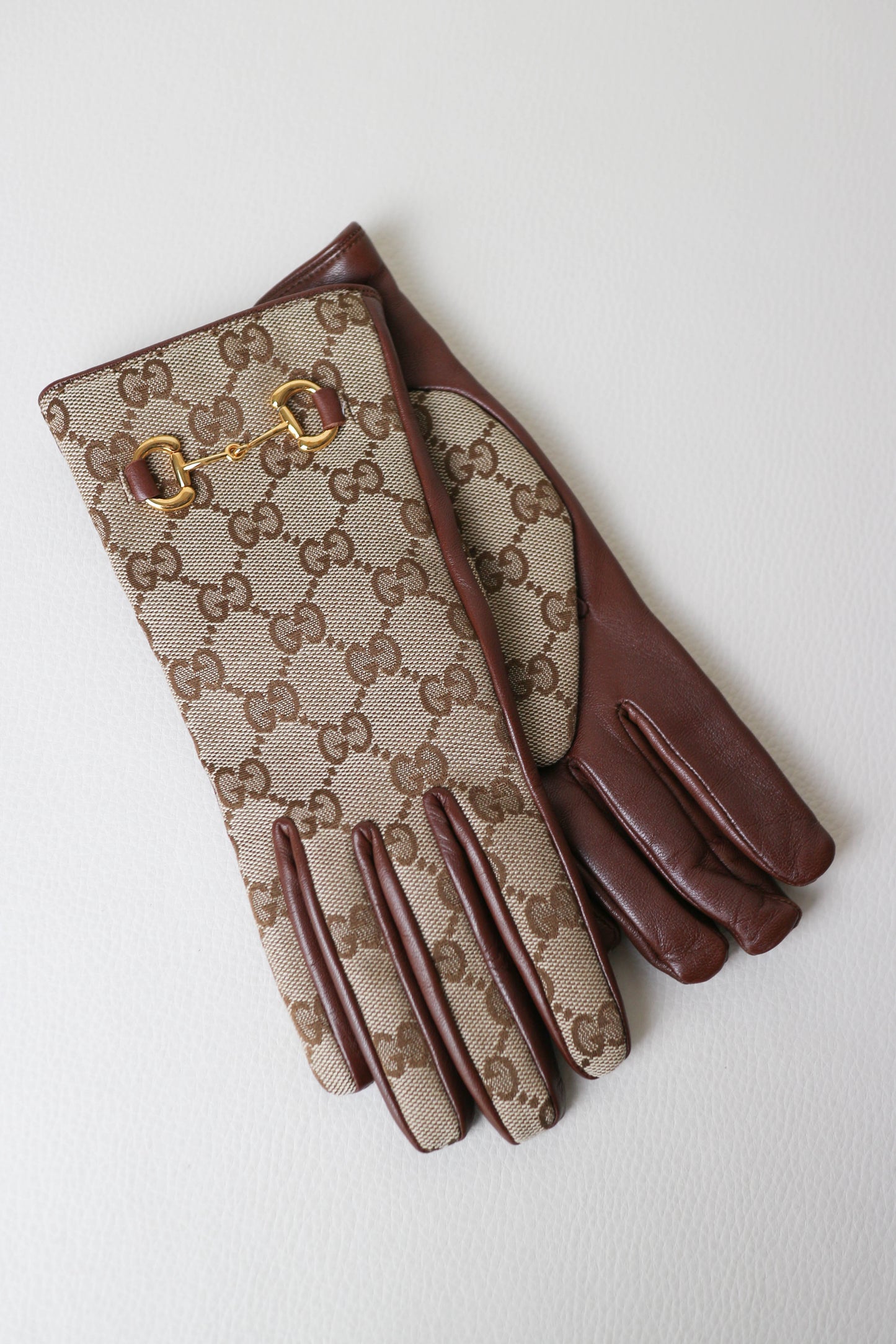 Gucci Horsebit Monogram Gloves