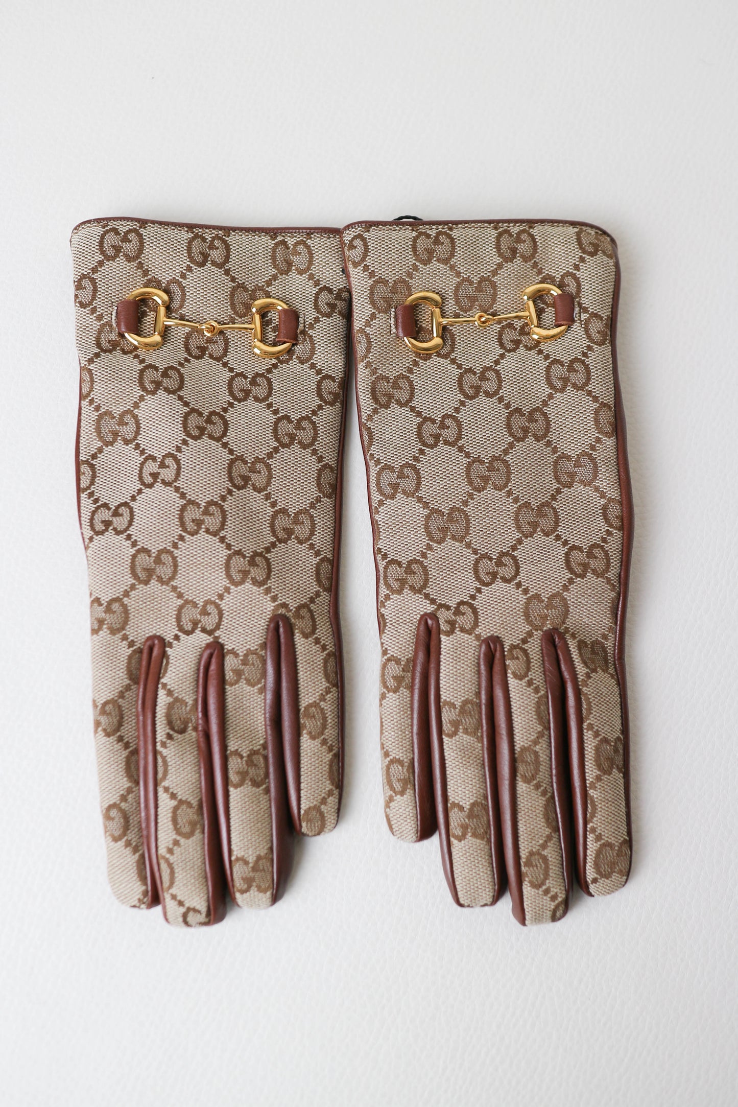 Gucci Horsebit Monogram Gloves