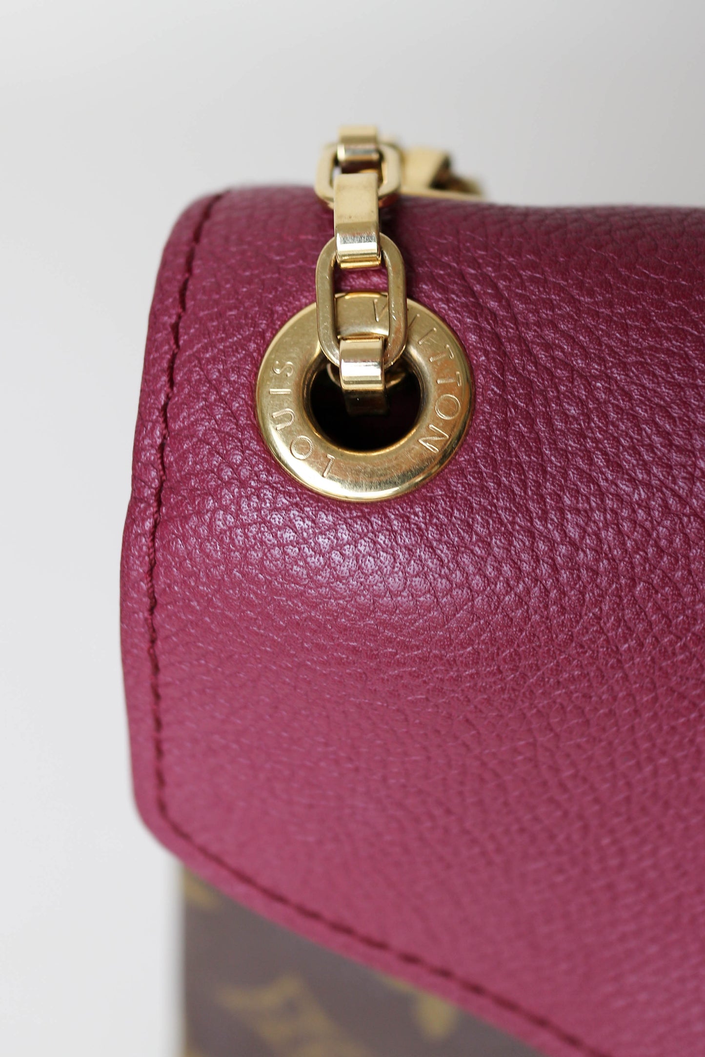 Louis Vuitton Pallas Burgundy Monogram Shoulder Bag