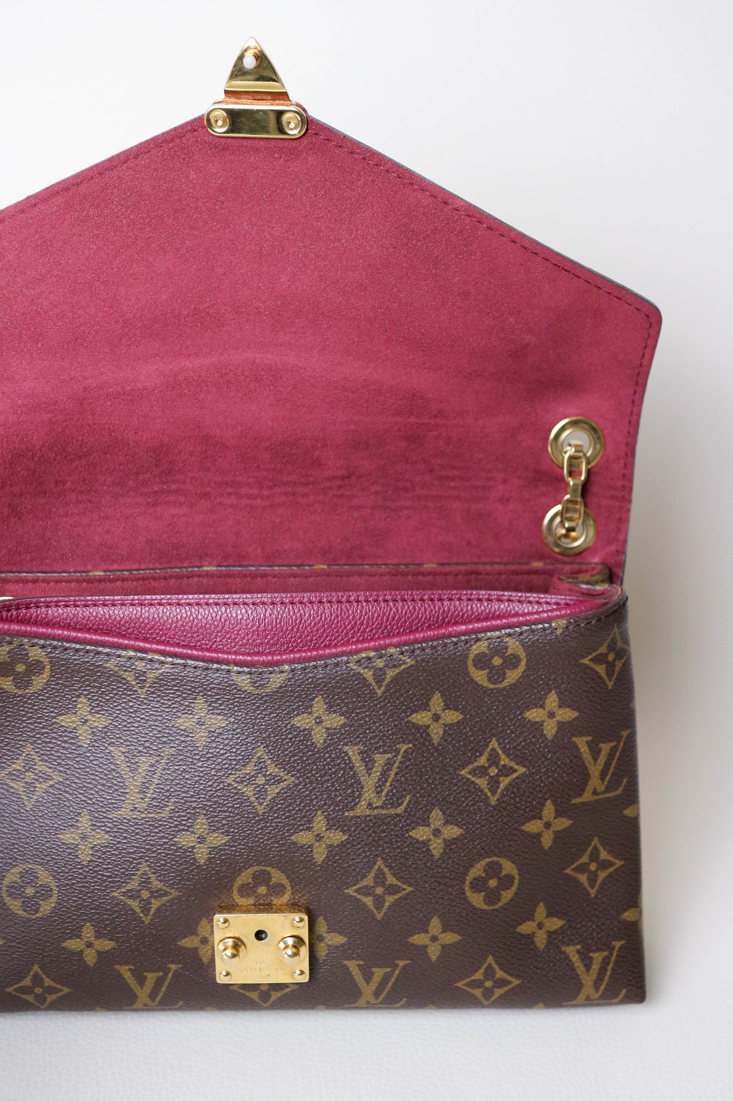 Louis Vuitton Pallas Burgundy Monogram Shoulder Bag