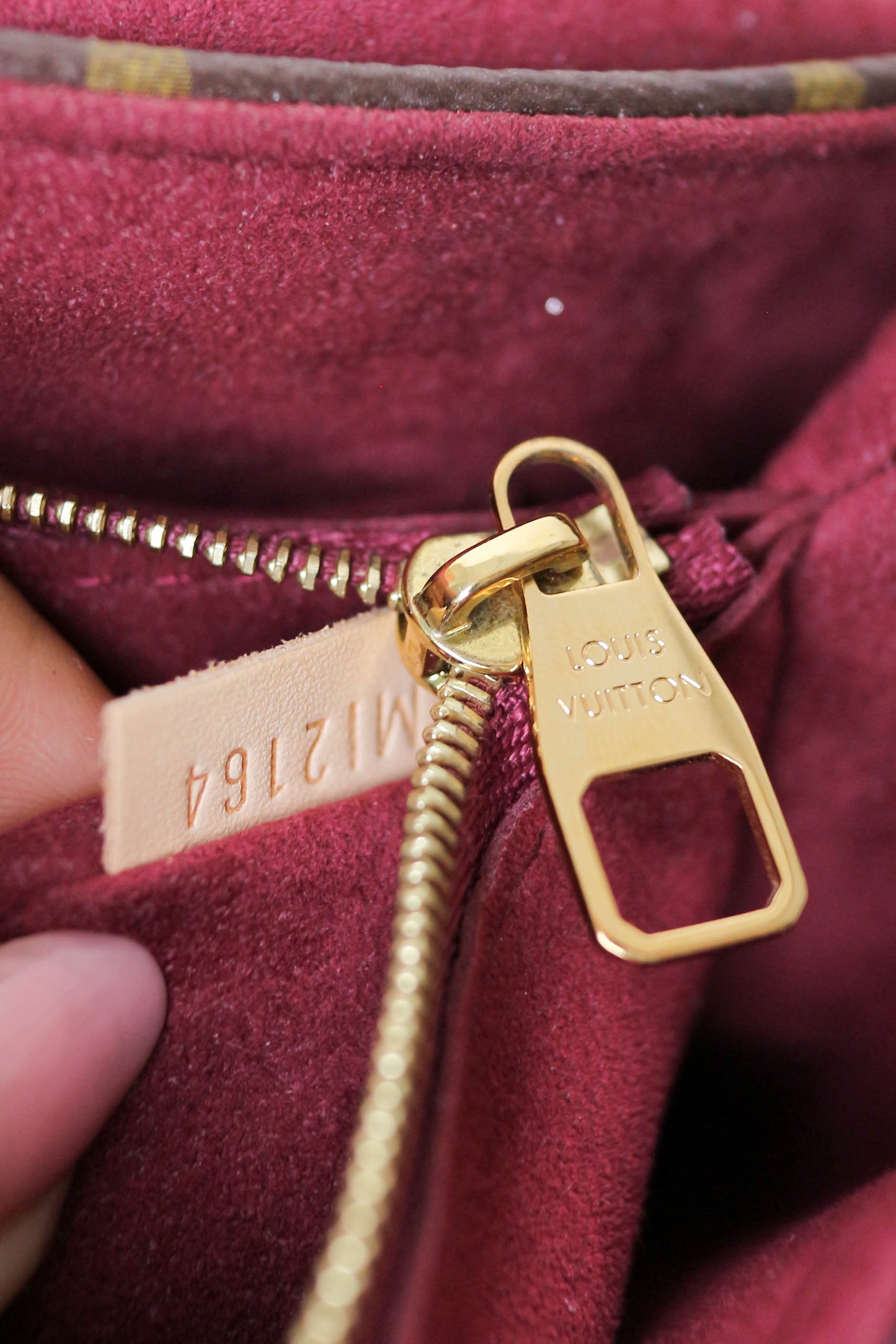 Louis Vuitton Pallas Burgundy Monogram Shoulder Bag
