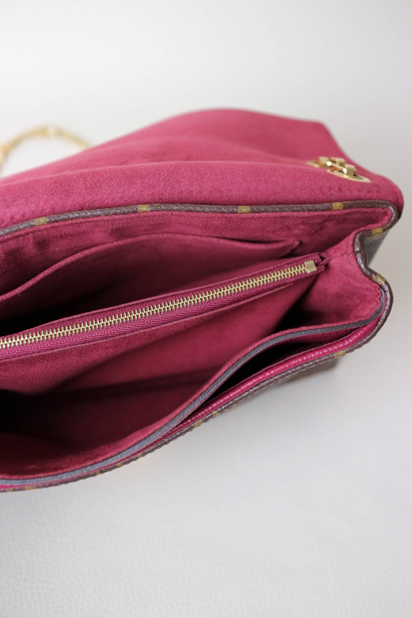 Louis Vuitton Pallas Burgundy Monogram Shoulder Bag