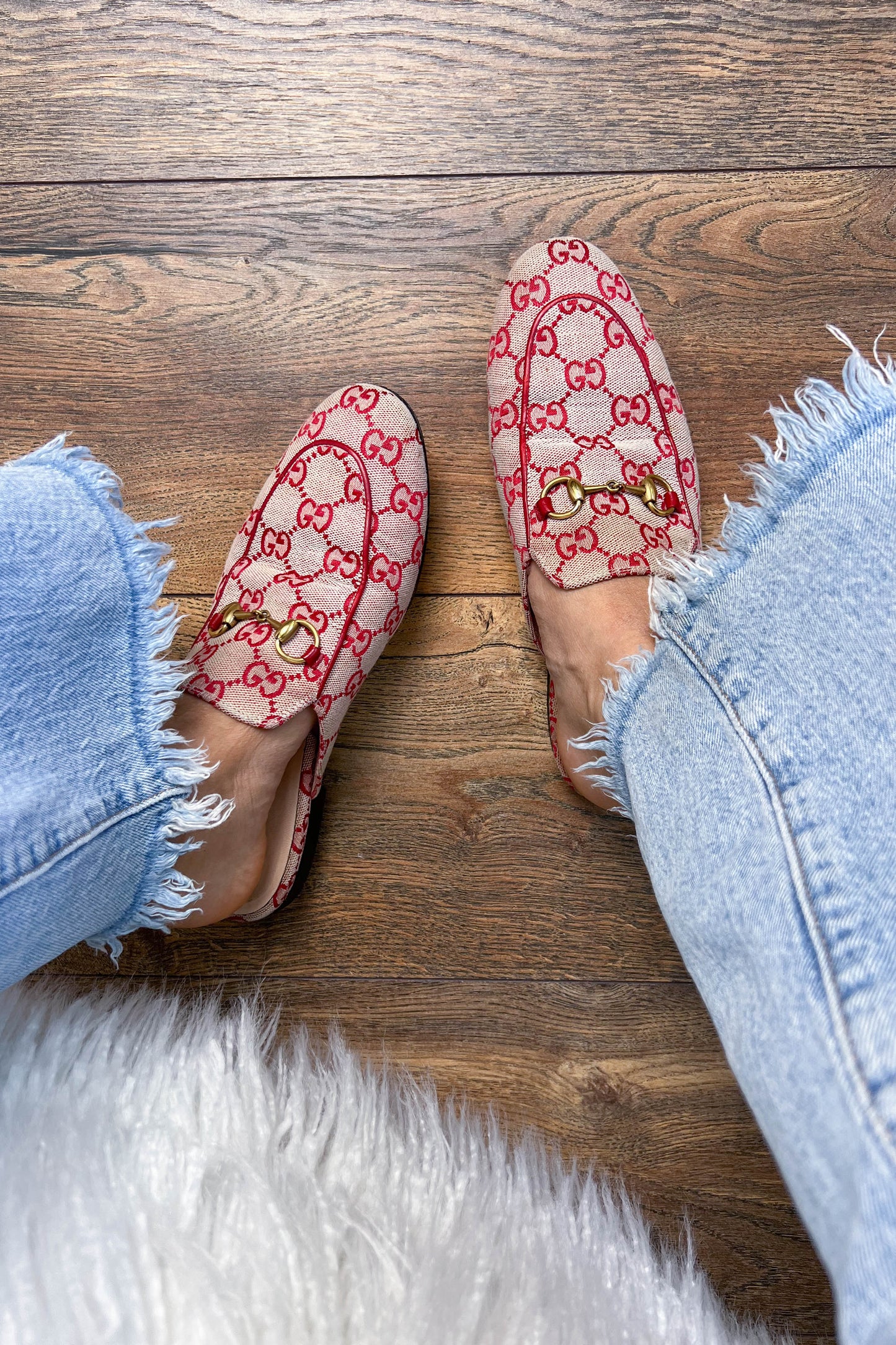 Gucci Princetown Loafers Red