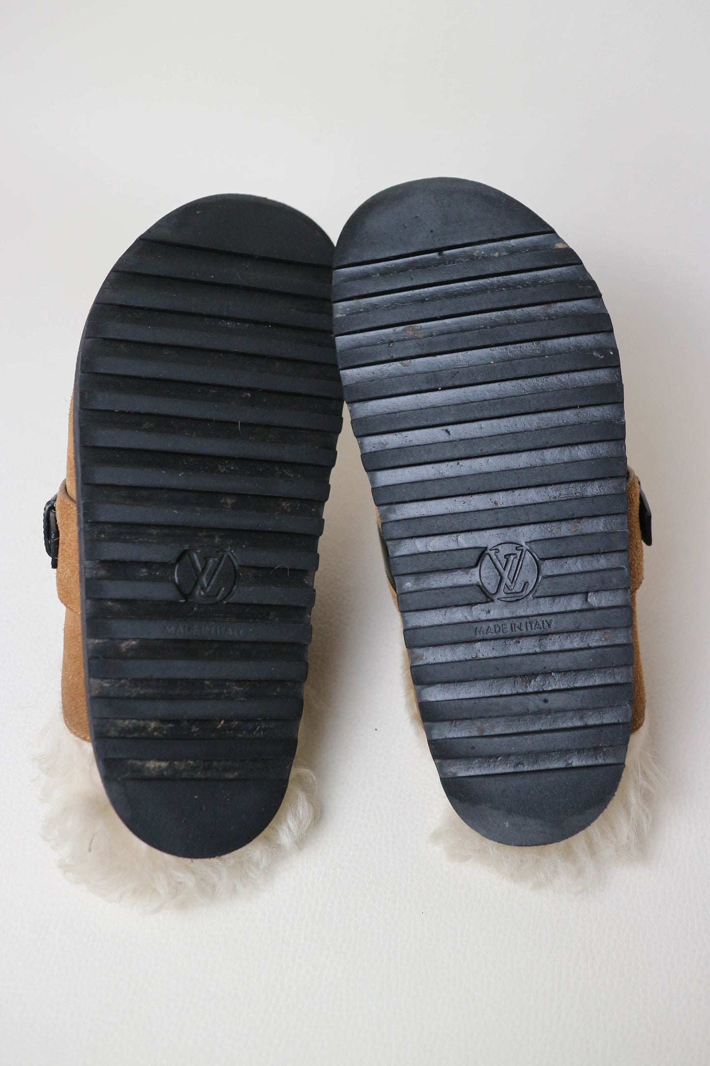 Louis Vuitton Comfort Shearling Mules