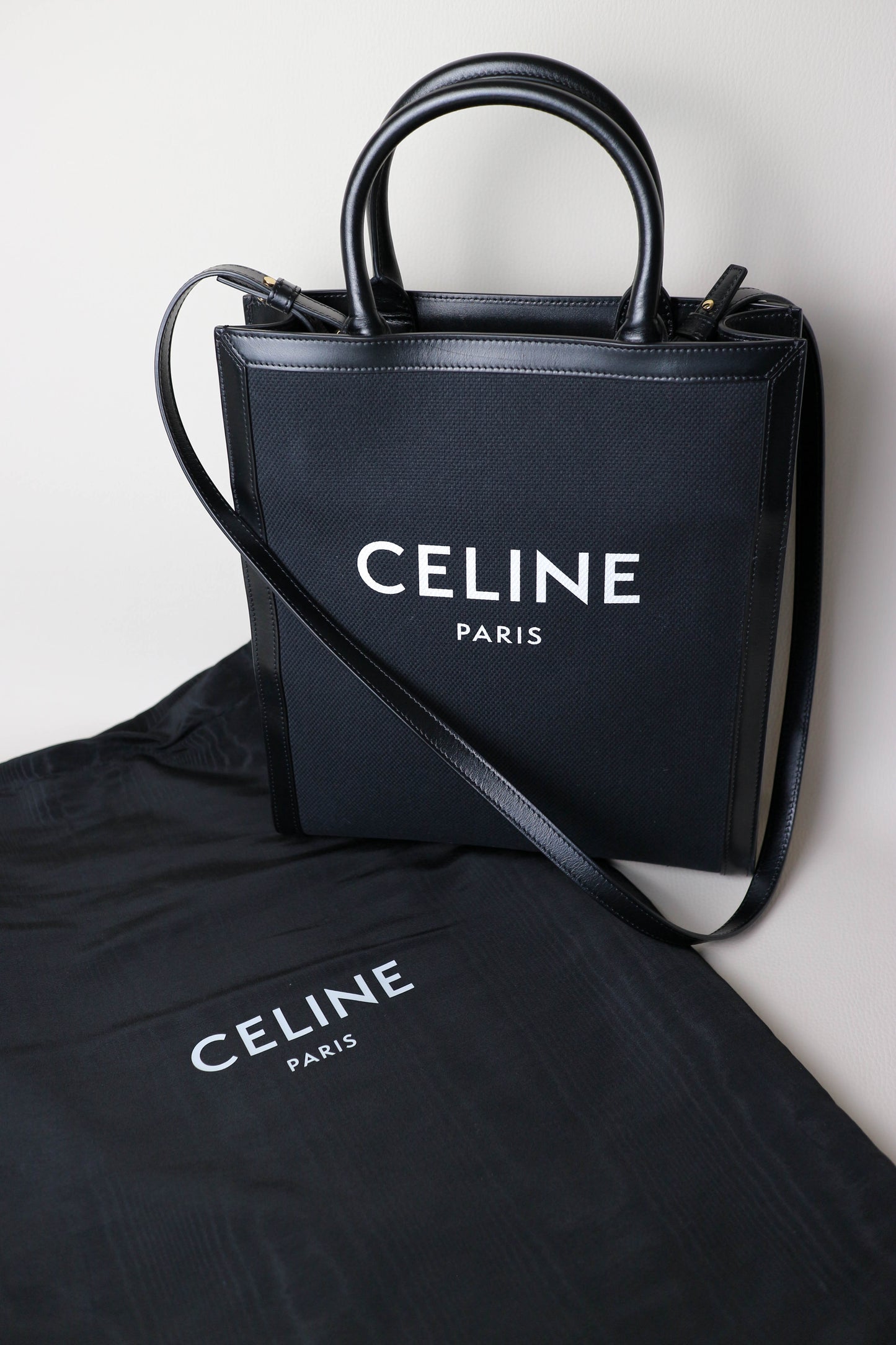 CELINE Logo Cabas Tote Bag