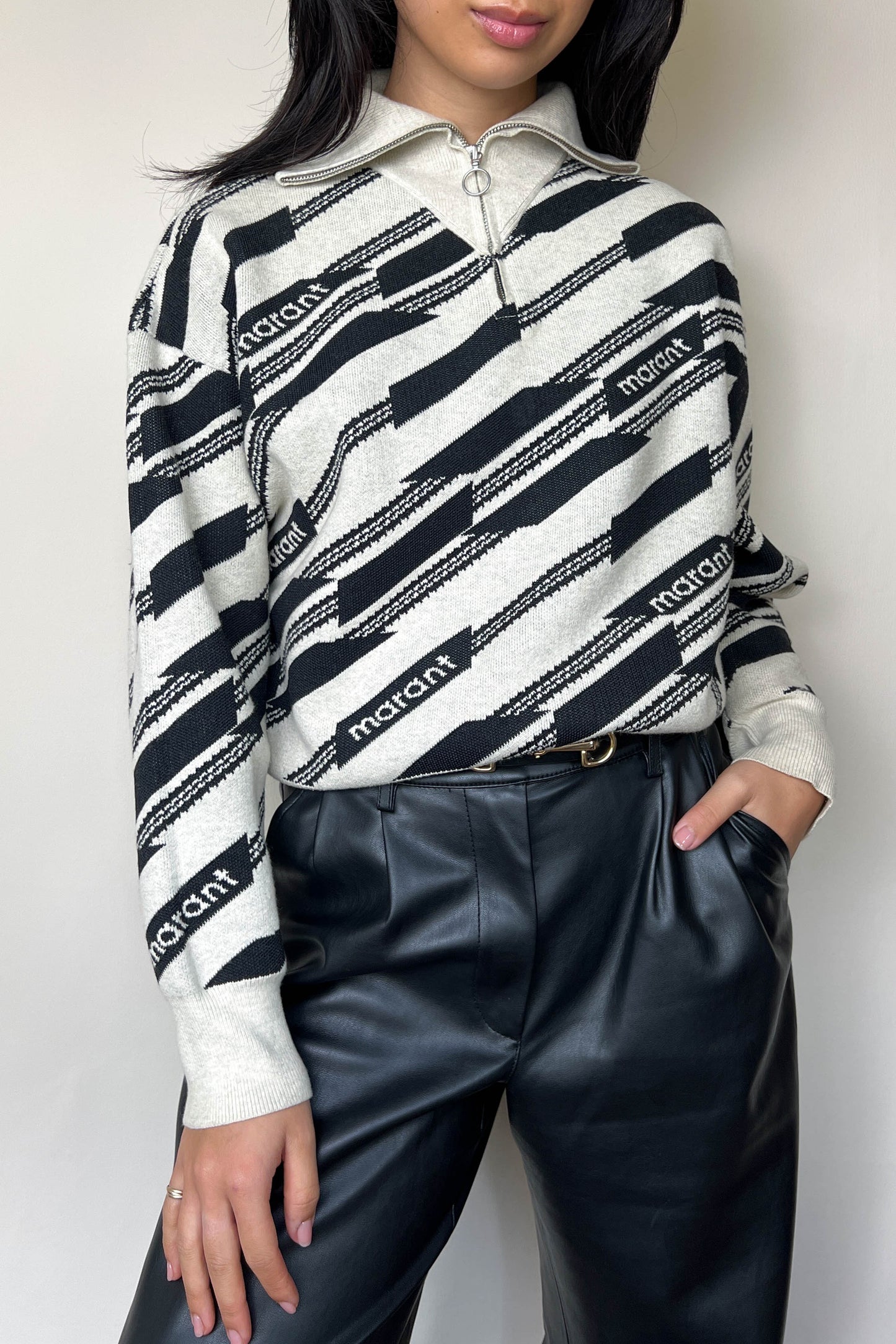 Isabel Marant Etoile Logo Zip Jumper