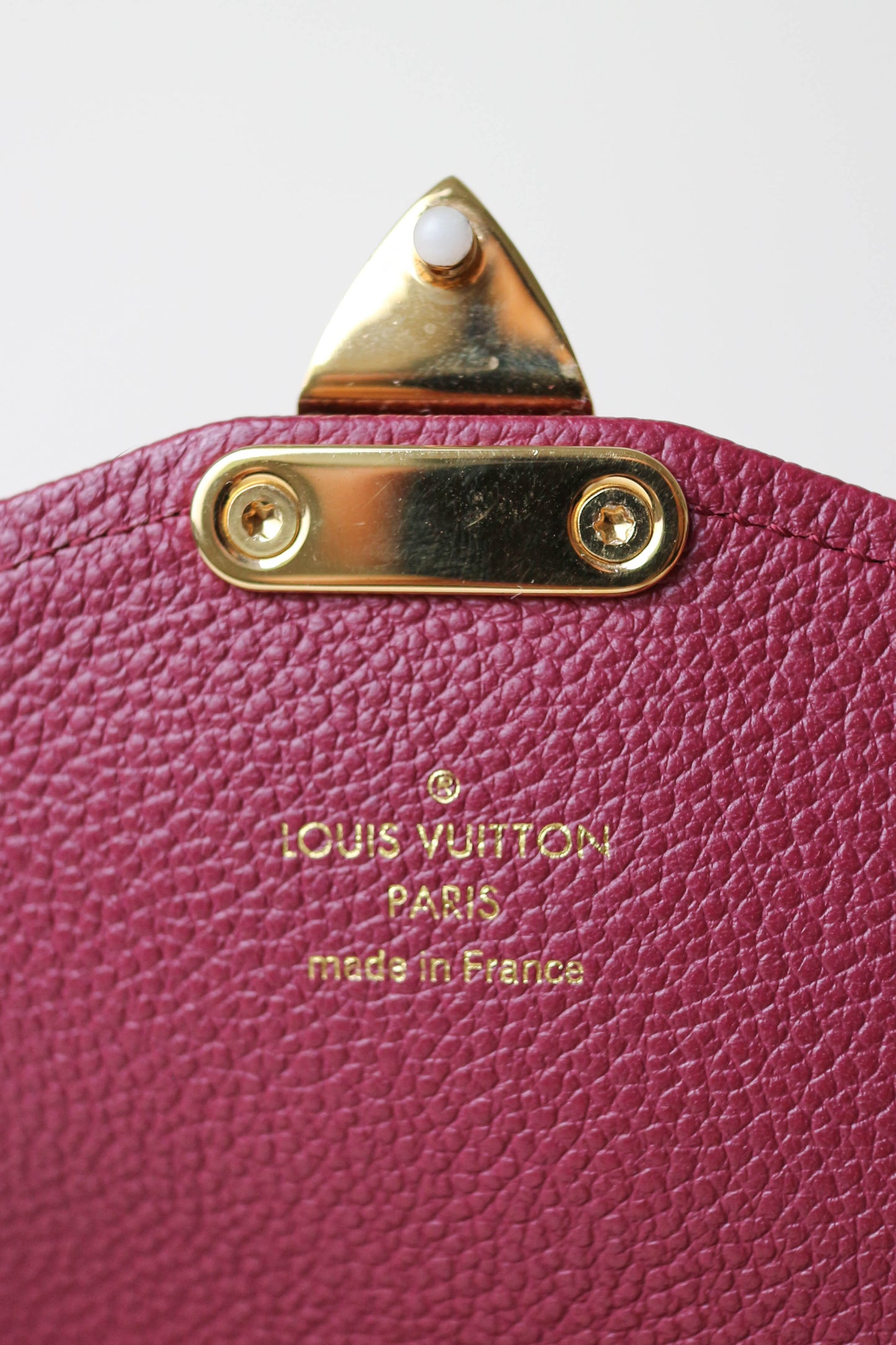 Louis Vuitton Empreinte Pochette Bag Burgundy