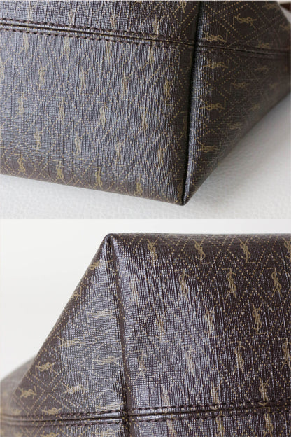 Saint Laurent Monogram Shoulder Bag Brown