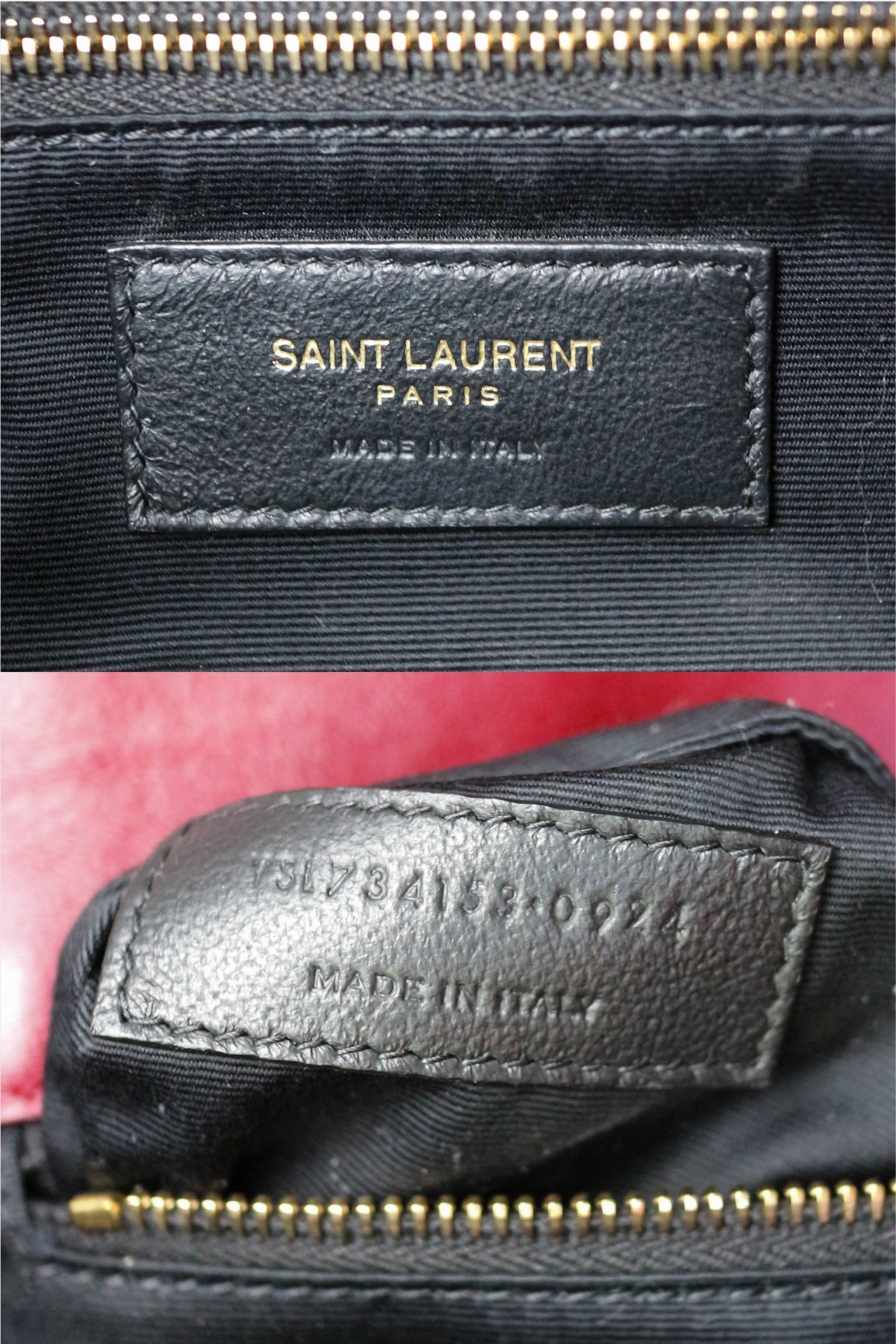 Saint Laurent Calypso Shoulder Bag Burgundy