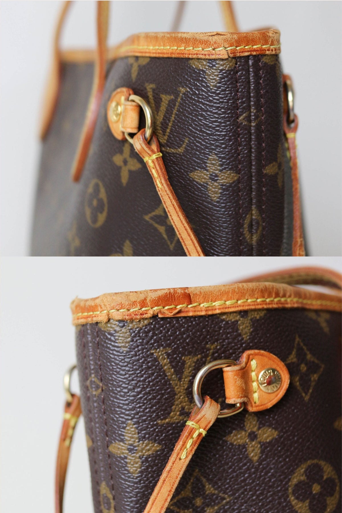 Louis Vuitton Vintage Neverfull Tote Bag PM
