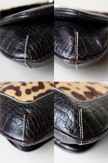 Valentino Vintage Leopard Shoulder Bag
