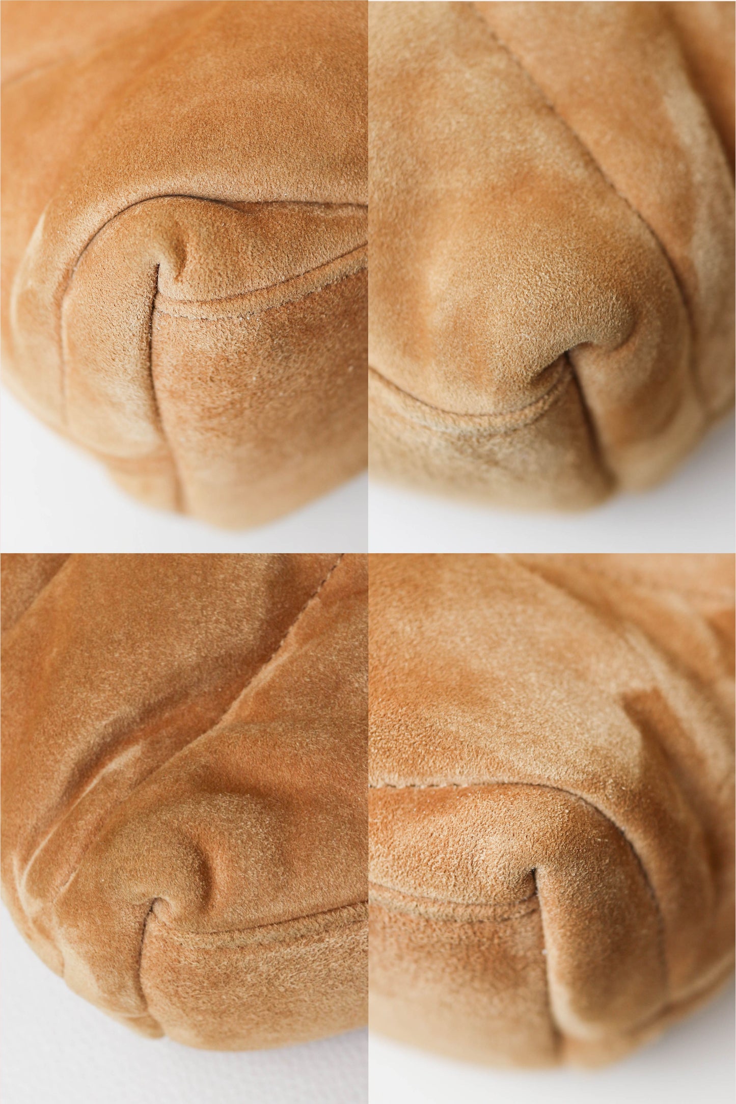 Saint Laurent Loulou Puffer Bag Suede Brown Small