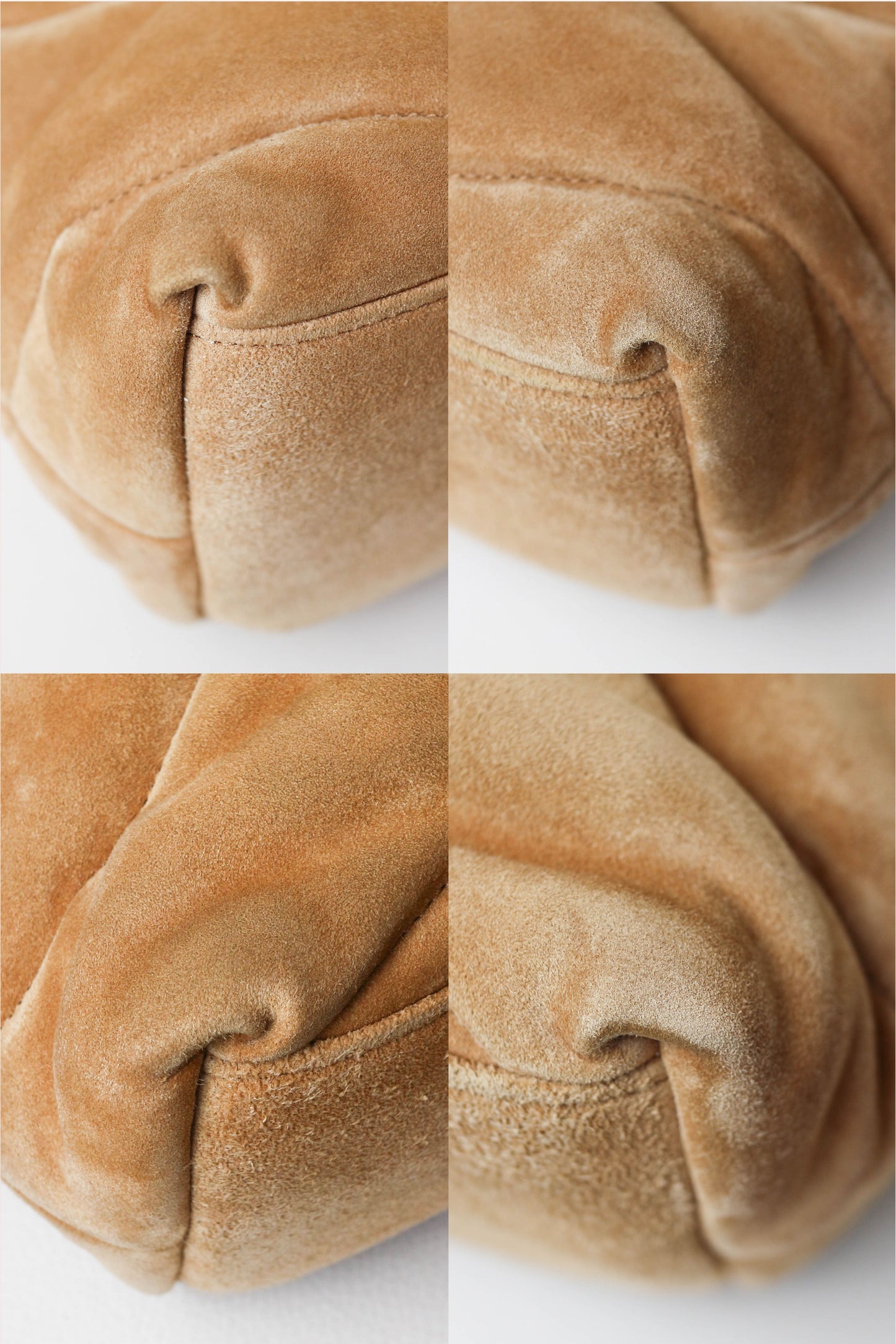 Saint Laurent Loulou Puffer Shoulder Bag Suede Brown