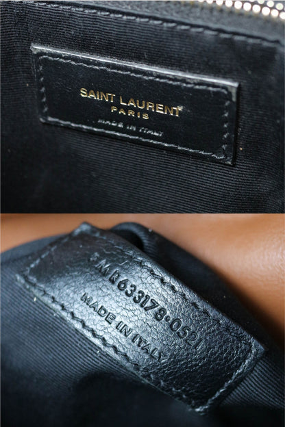 Saint Laurent Niki Suede Shoulder Bag Medium Brown