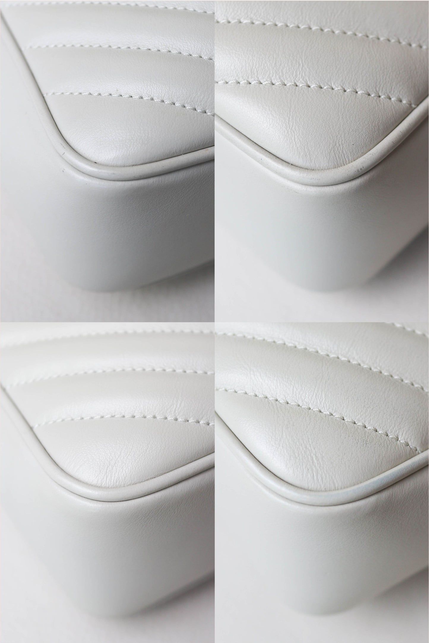 Saint Laurent Loulou Camera Bag White