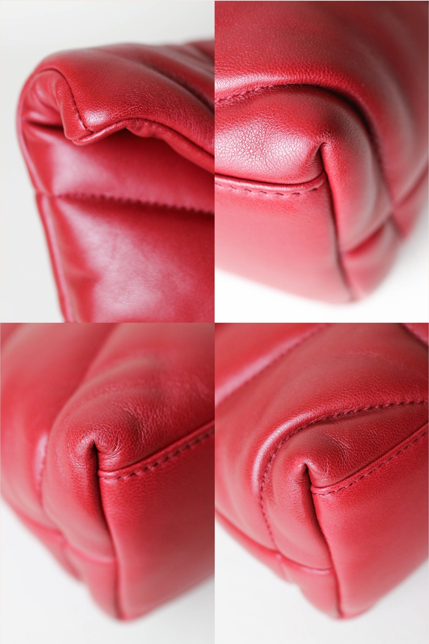 Saint Laurent Loulou Puffer Bag Red