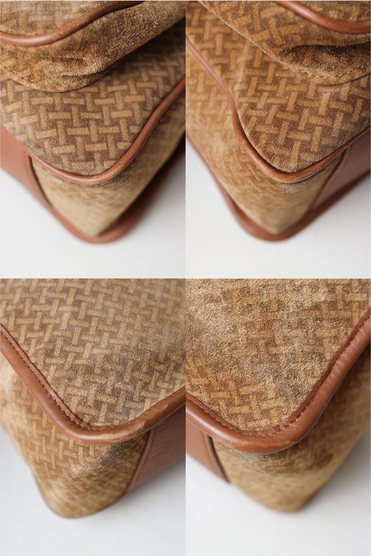 Saint Laurent Niki Suede Shoulder Bag Medium Brown