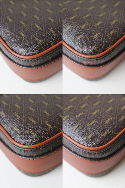 Saint Laurent Monogram Camera Crossbody Bag Brown