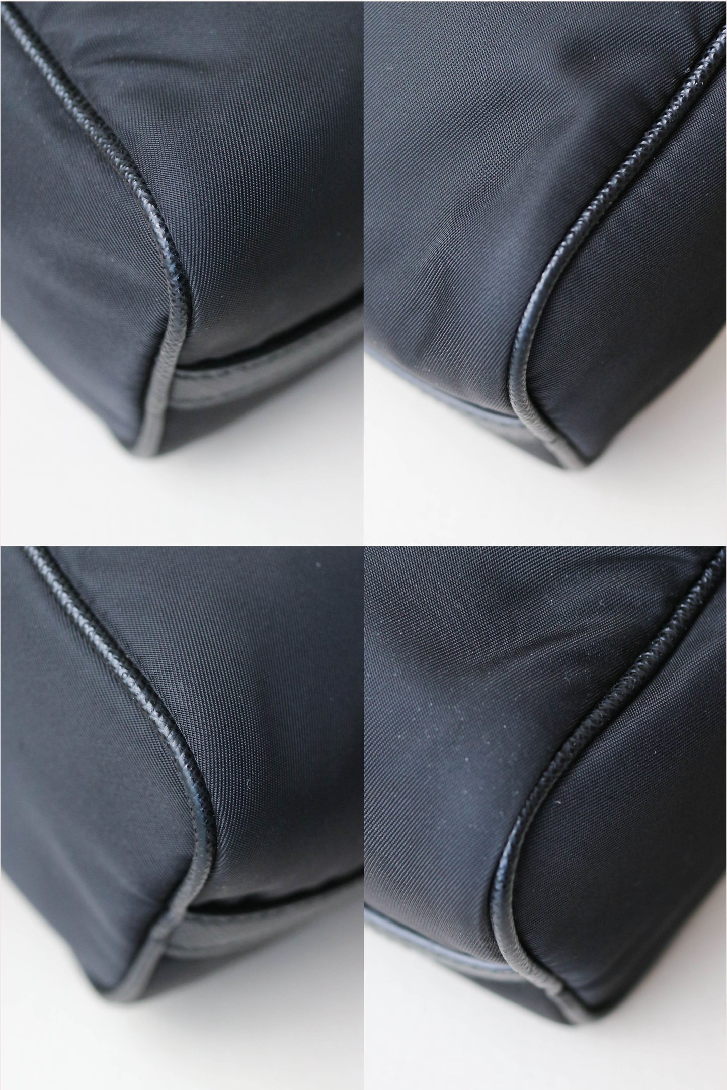 Prada Nylon Logo Shoulder Bag Black