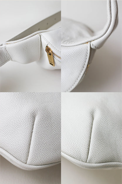 Saint Laurent Logo Belt Bag White