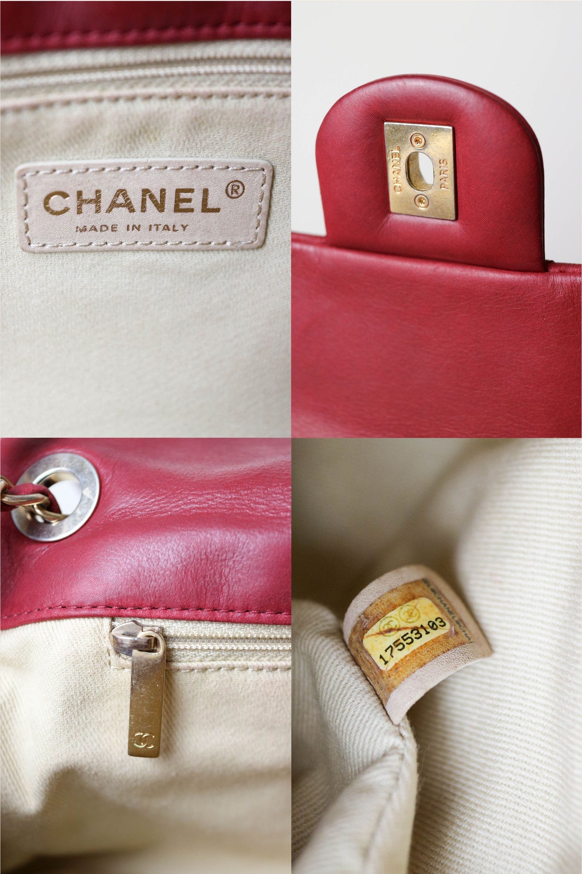 CHANEL Coco Pleats Jumbo Single Flap Bag Red