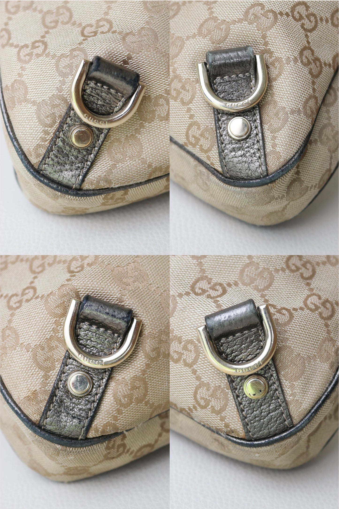 Gucci Vintage Monogram Canvas Shoulder Bag