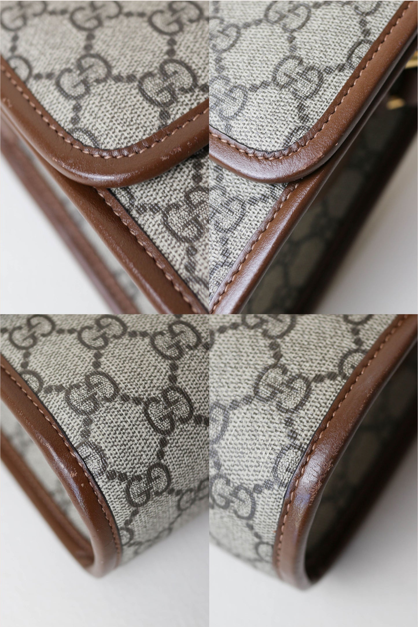 Gucci Monogram Canvas Crossbody Bag