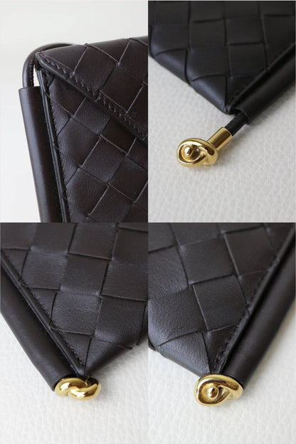 Bottega Veneta Solstice Pouch Bag Brown