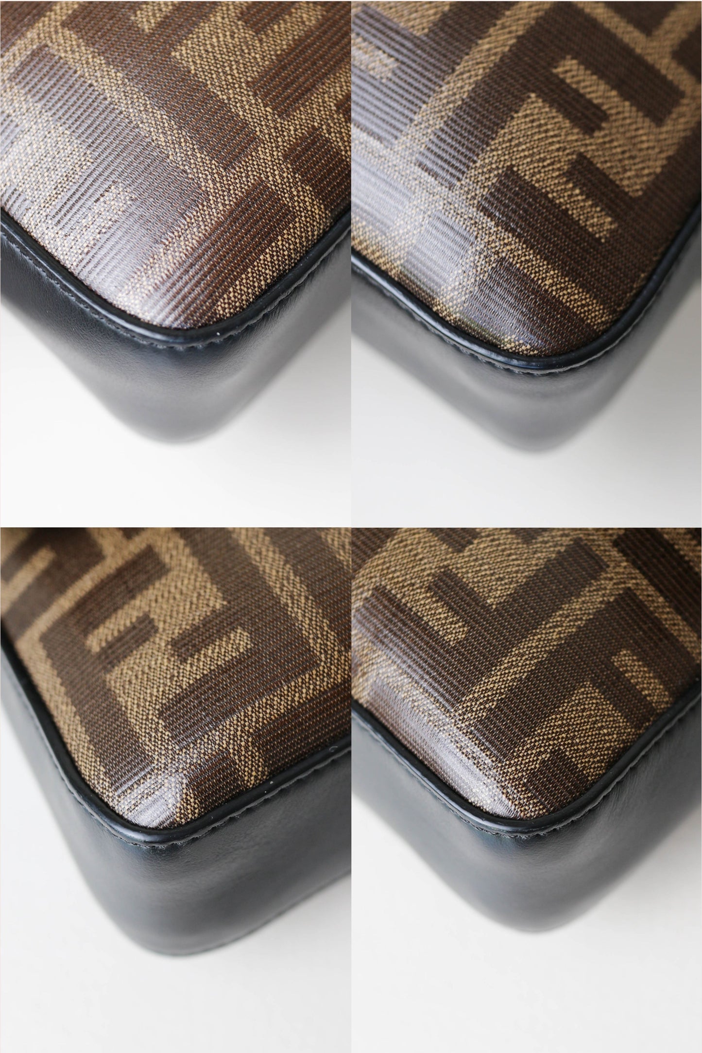Fendi FF Zucca Mini Crossbody Bag Brown