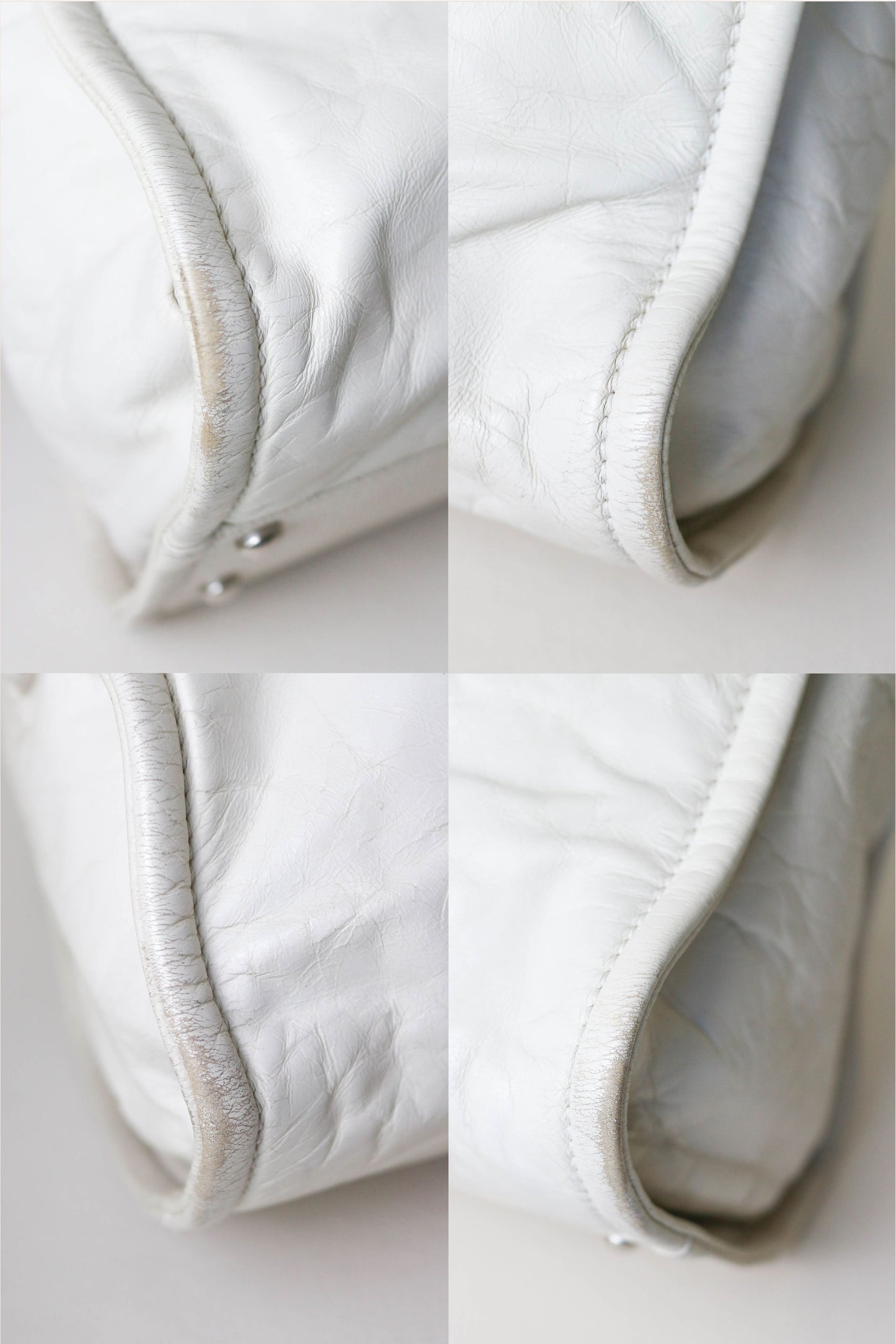 CHANEL Deauville Leather Tote Bag White