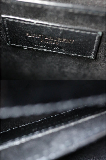 Saint Laurent Sunset Croco Shoulder Bag Medium