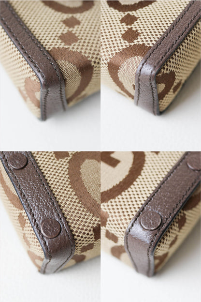 Gucci Vertical Horsebit Mini Bag Brown