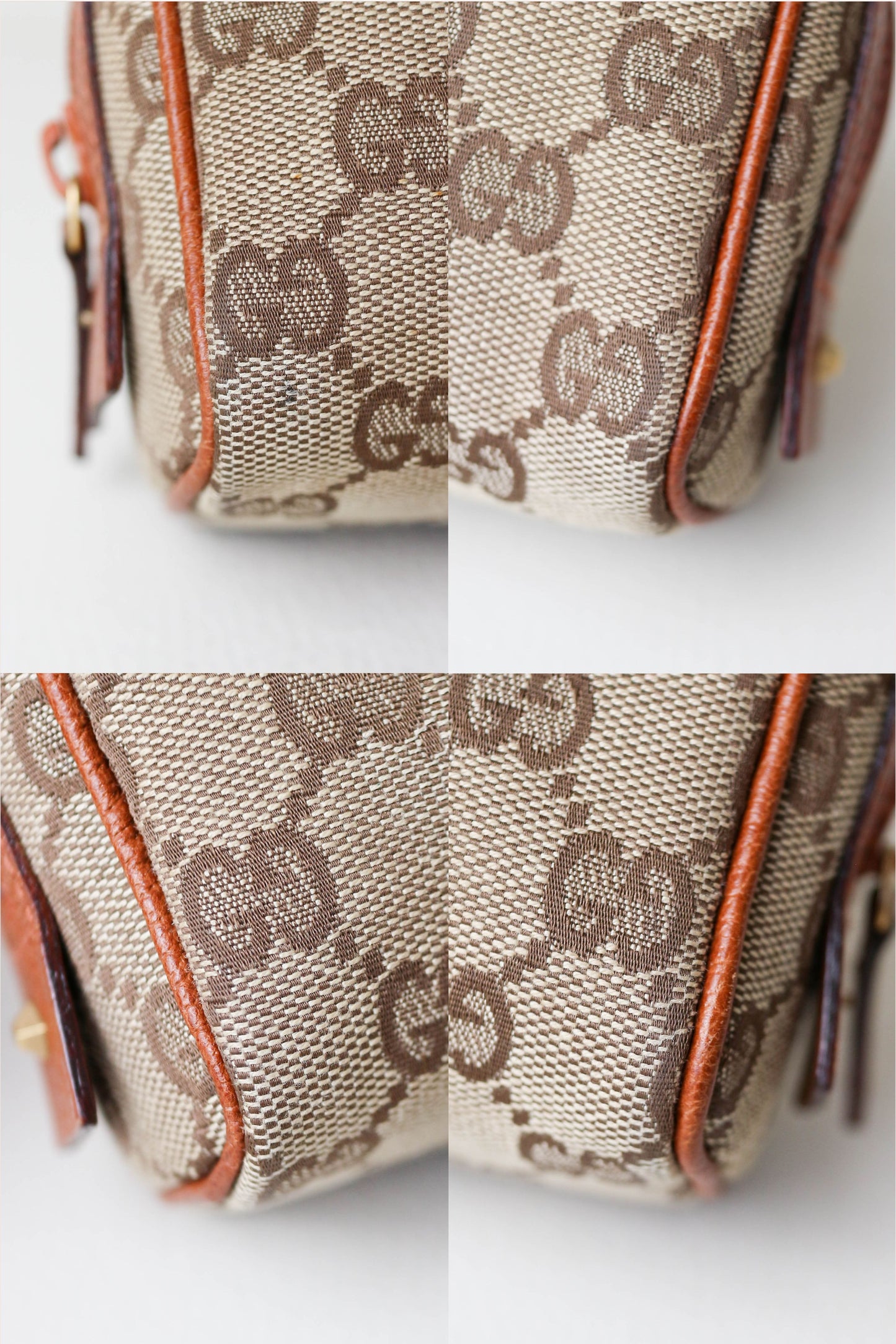 Gucci Vintage Toiletry Mini Pouch Brown