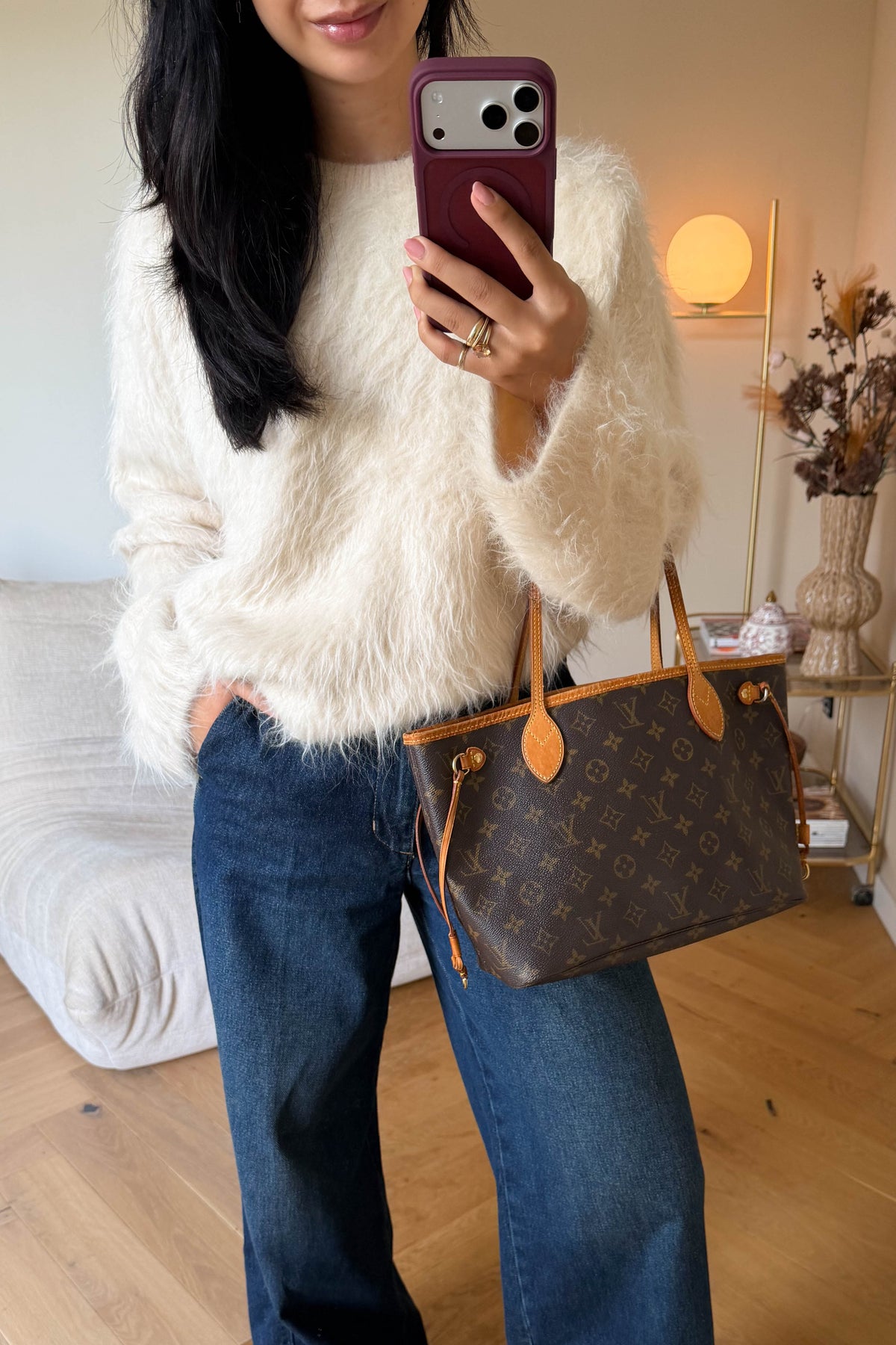 Louis Vuitton Vintage Neverfull Tote Bag PM