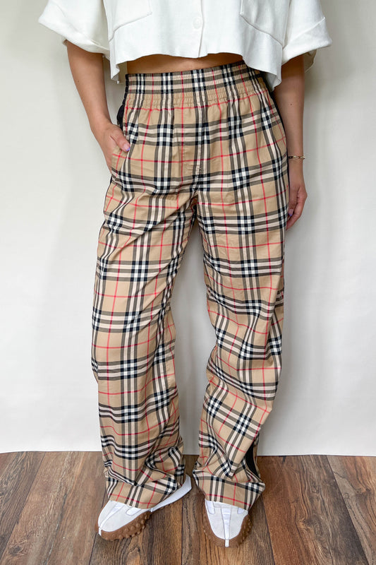 Burberry Logo Checked Pants