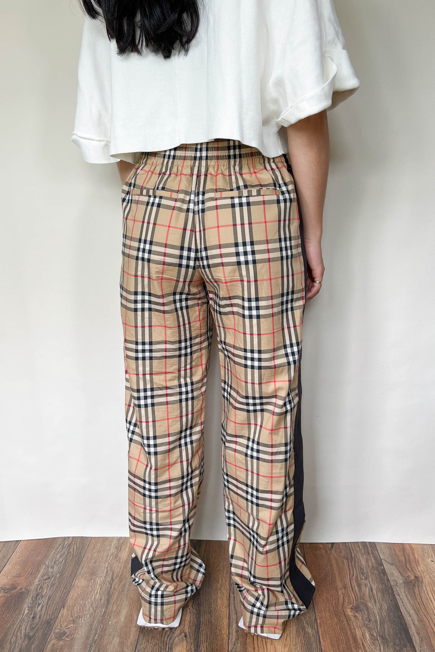 Burberry Logo Checked Pants