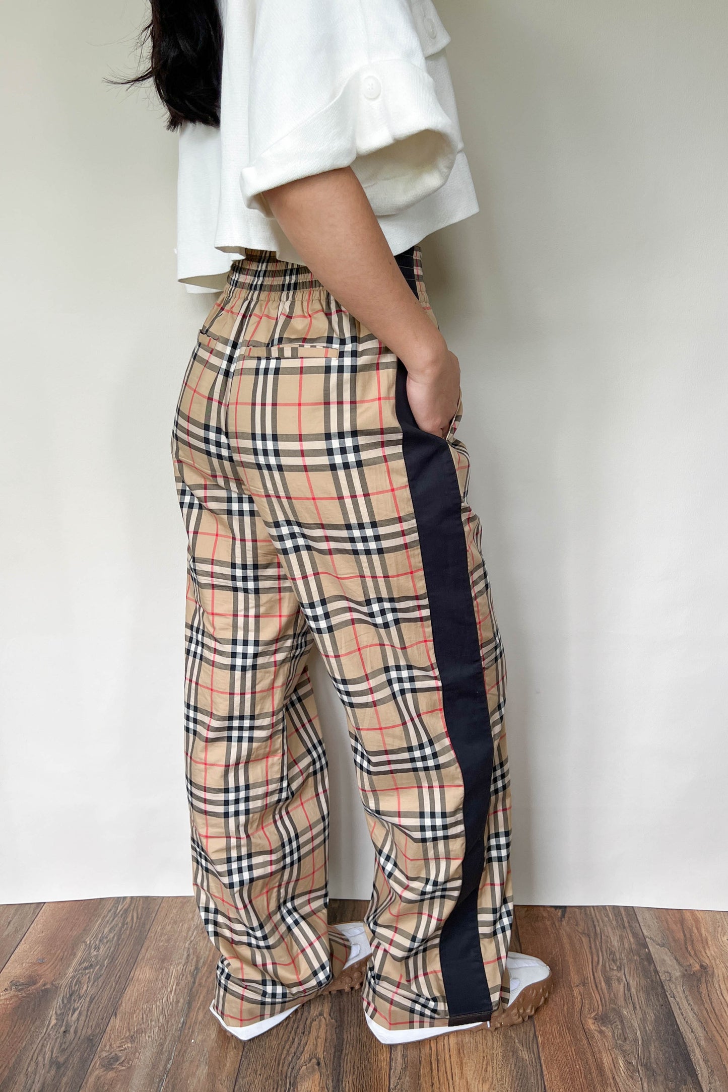 Burberry Logo Checked Pants