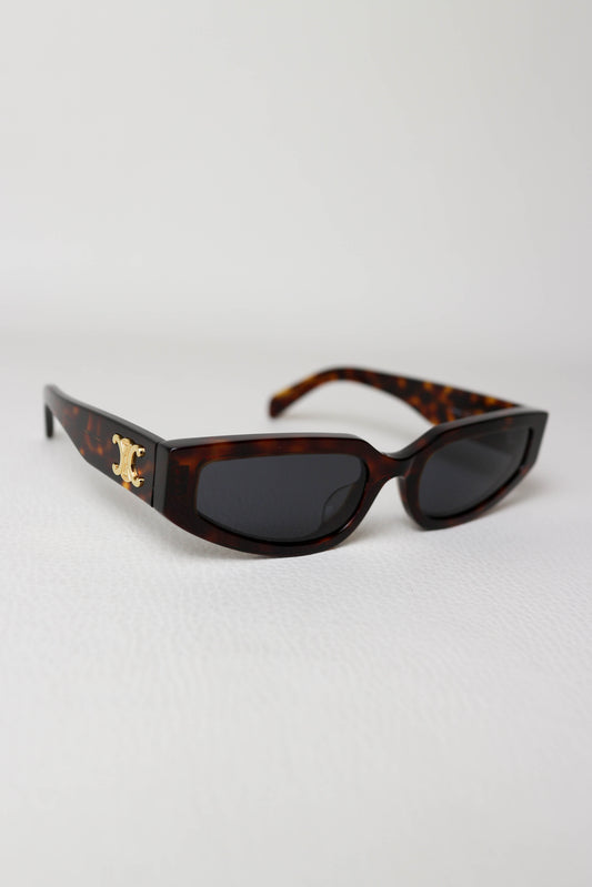 CELINE Triomphe Sunglasses Tortoise