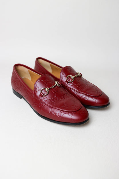 Gucci Jordaan Loafers Burgundy