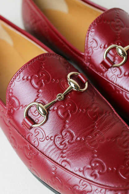 Gucci Jordaan Loafers Burgundy
