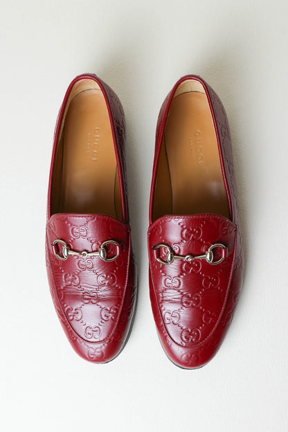 Gucci Jordaan Loafers Burgundy