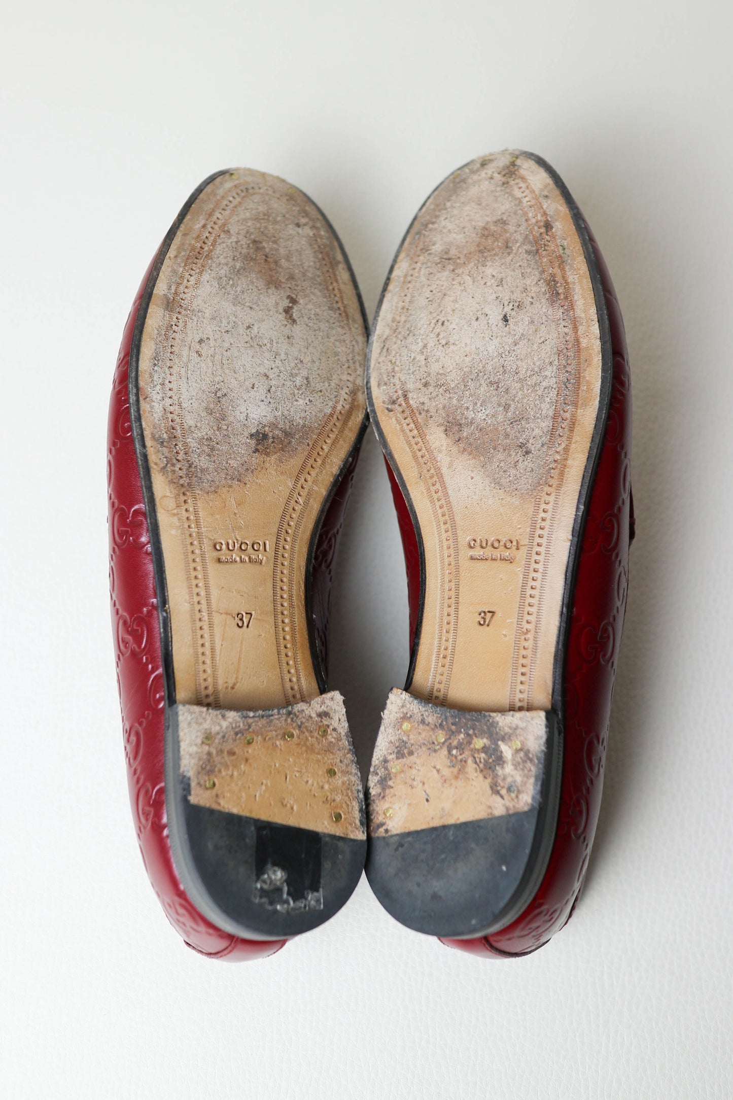 Gucci Jordaan Loafers Burgundy